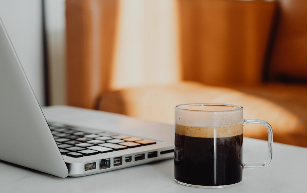 Virtual bookkeeping for small businesses: cluttered paper receipts transformed into clean digital financial dashboard